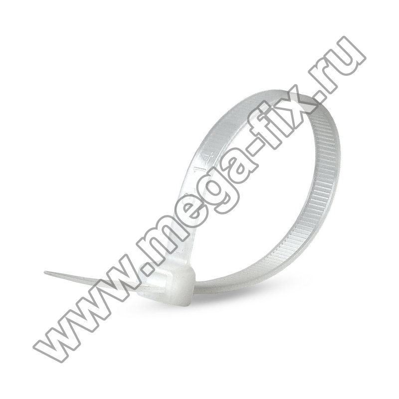 Стяжка нейлоновая MGF 9,0х800 мм белая (100 шт./ уп.)