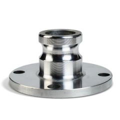 Камлоки алюминиевые с фланцем серии FA (ответная часть)